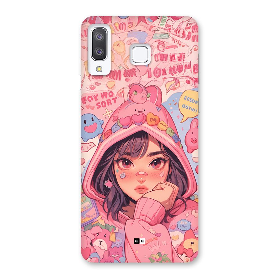 Cute Anime Girl Back Case for Galaxy A8 Star
