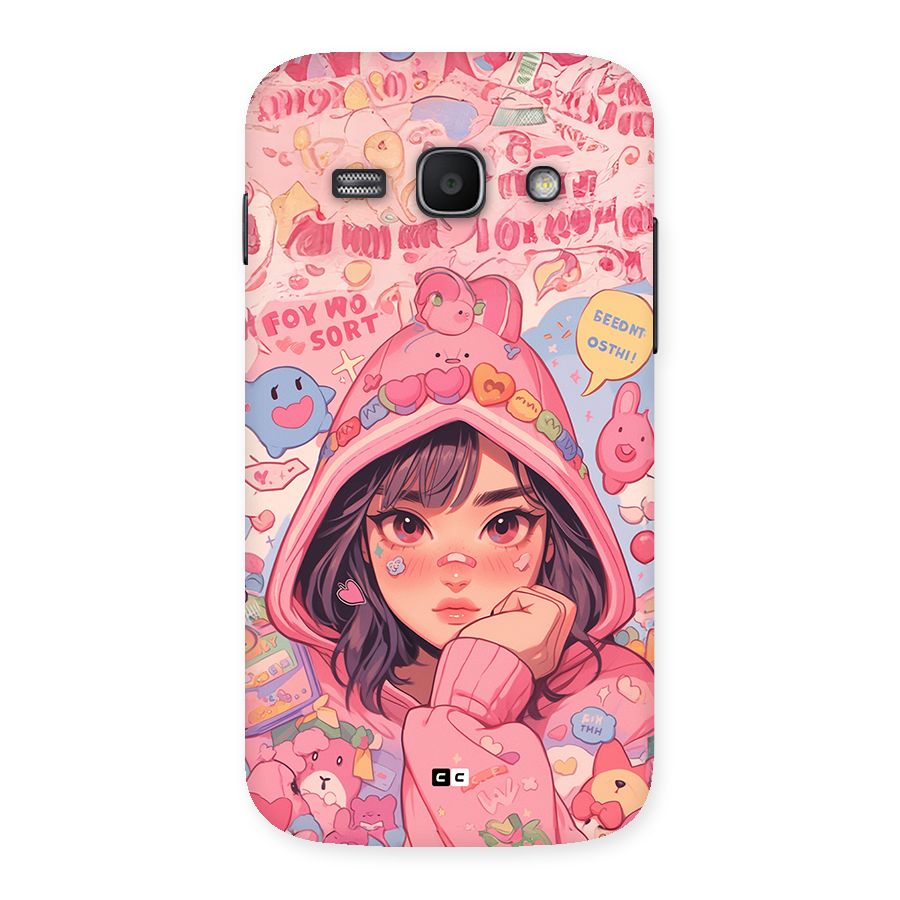 Cute Anime Girl Back Case for Galaxy Ace3