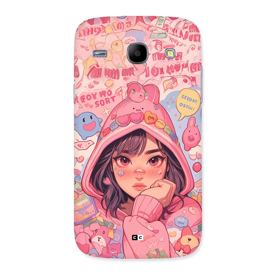 Cute Anime Girl Back Case for Galaxy Core