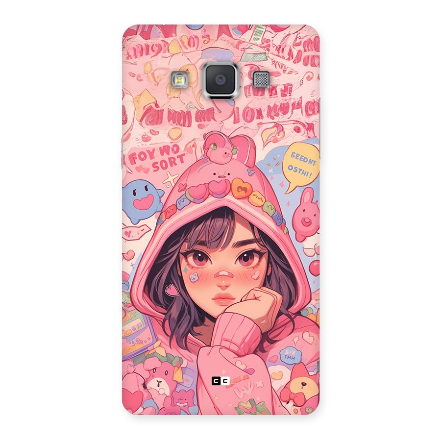 Cute Anime Girl Back Case for Galaxy Grand Max