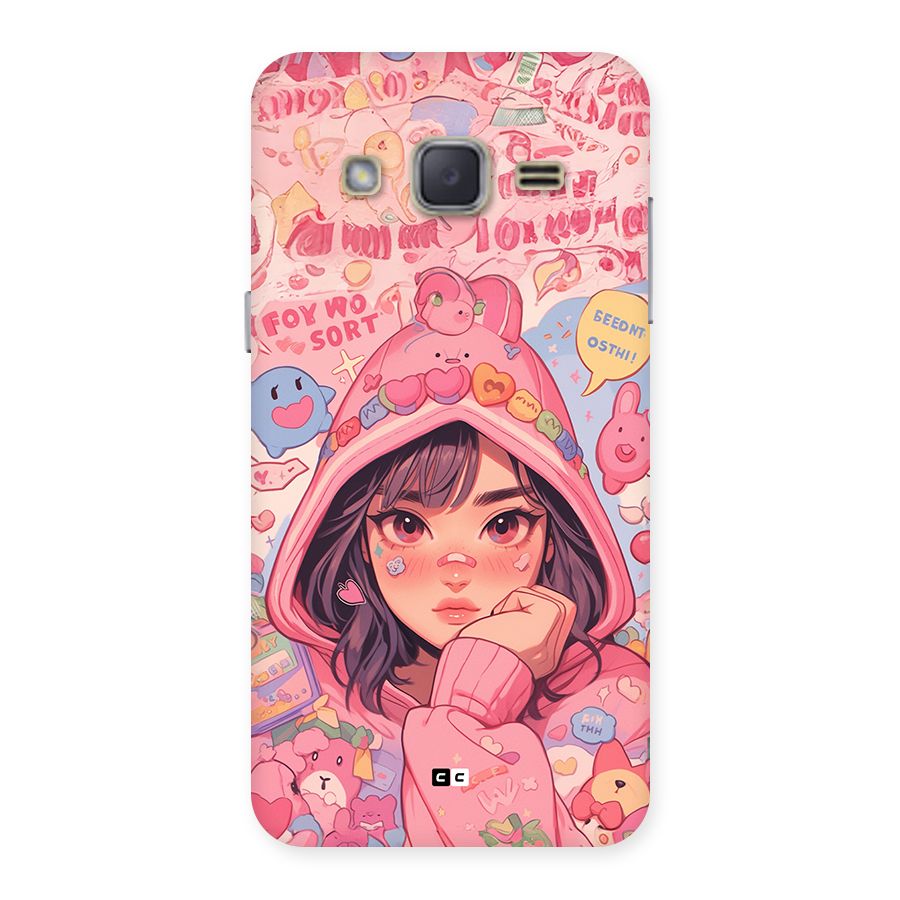 Cute Anime Girl Back Case for Galaxy J2