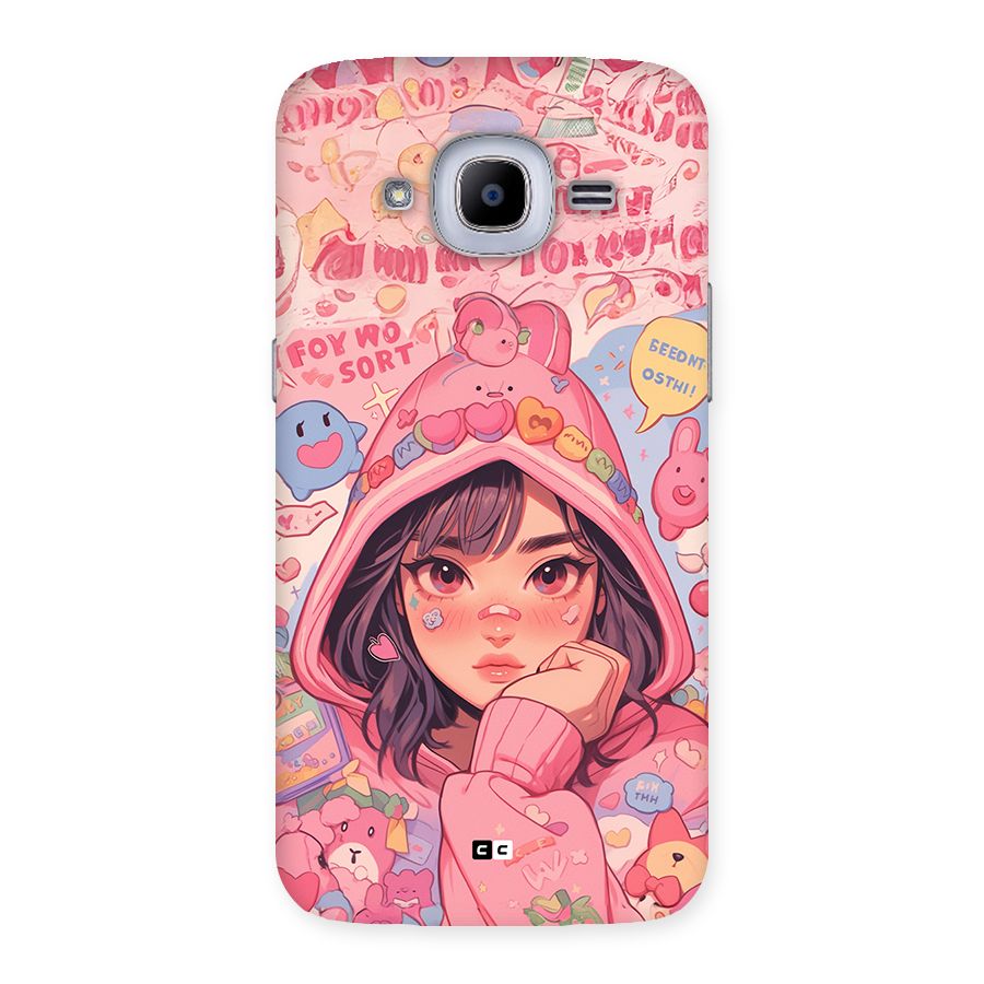 Cute Anime Girl Back Case for Galaxy J2 Pro