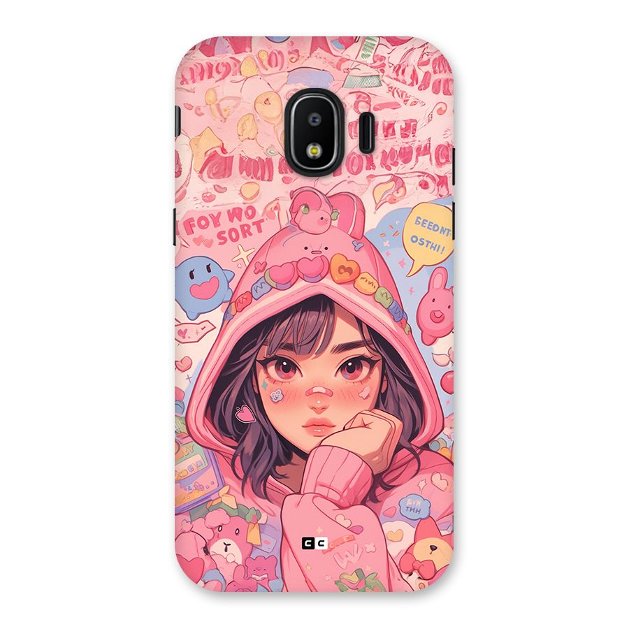 Cute Anime Girl Back Case for Galaxy J2 Pro 2018
