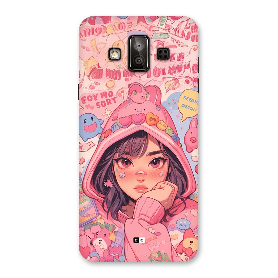 Cute Anime Girl Back Case for Galaxy J7 Duo