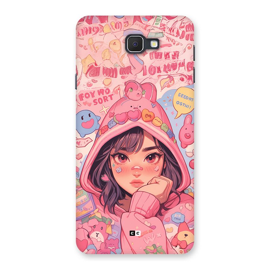 Cute Anime Girl Back Case for Galaxy J7 Prime