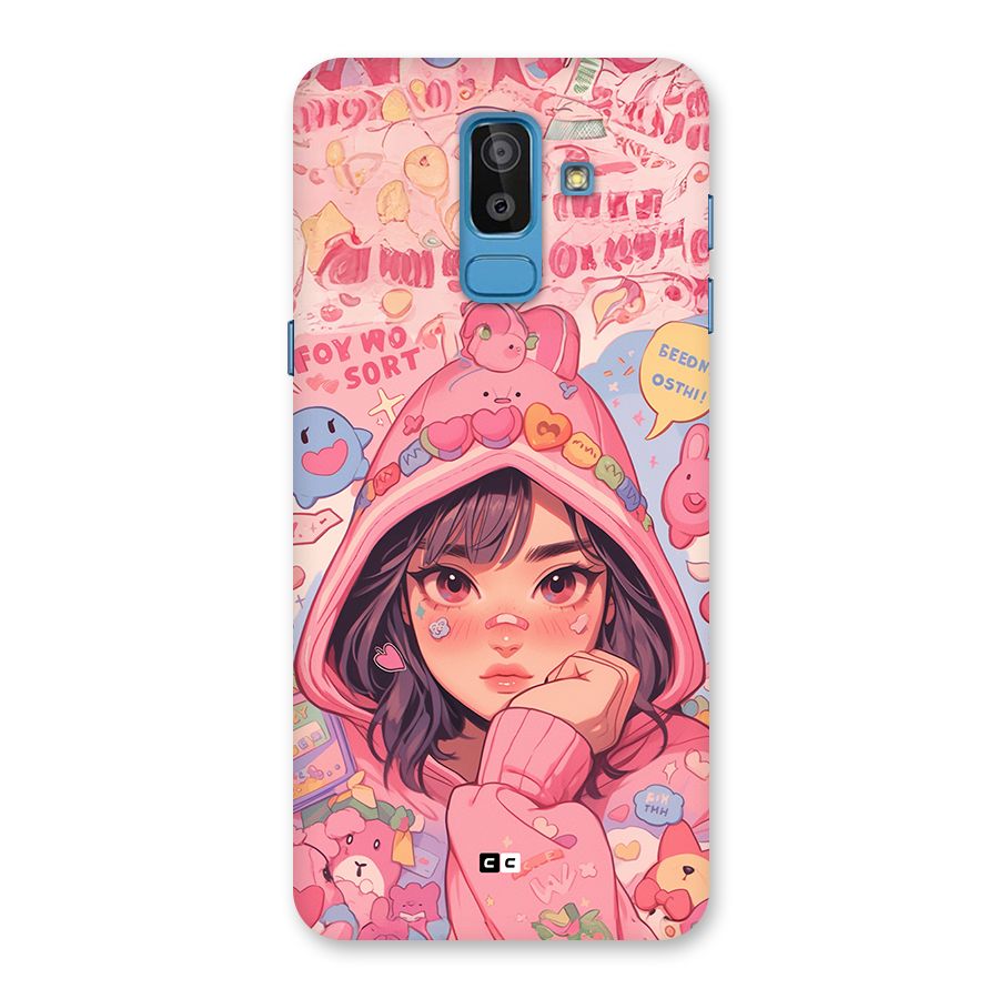 Cute Anime Girl Back Case for Galaxy J8
