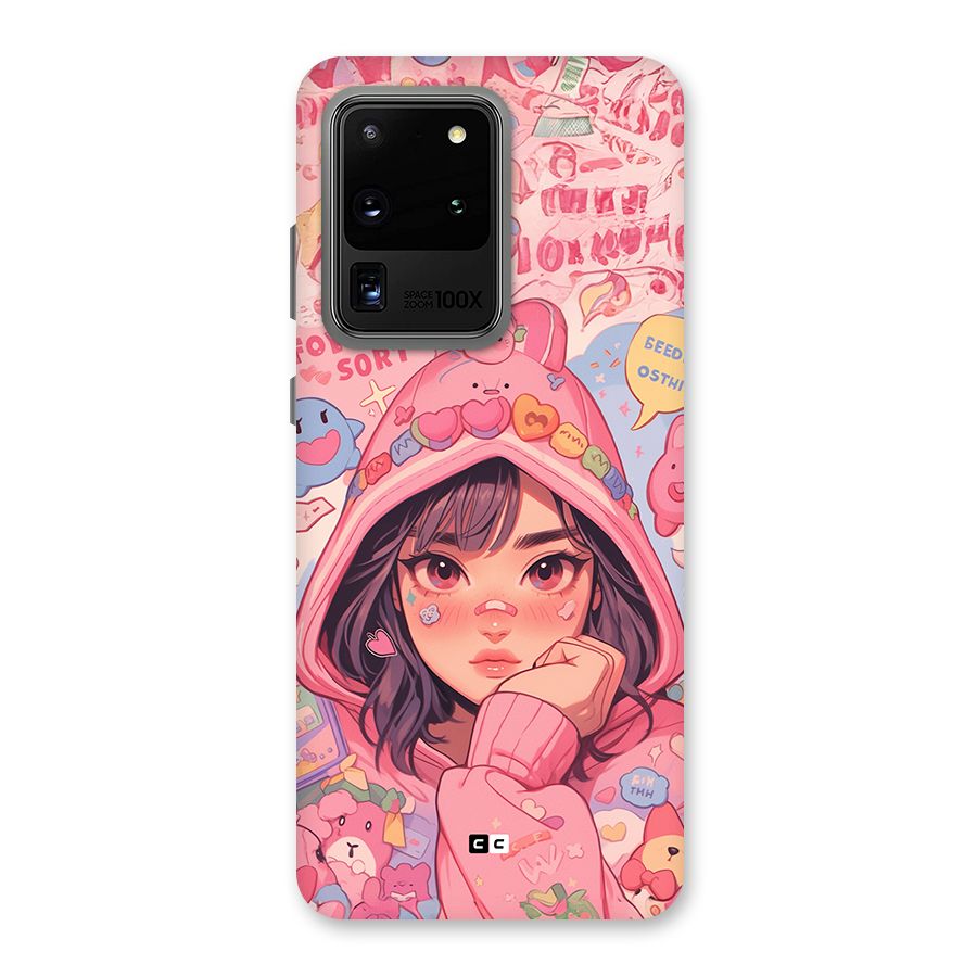 Cute Anime Girl Back Case for Galaxy S20 Ultra
