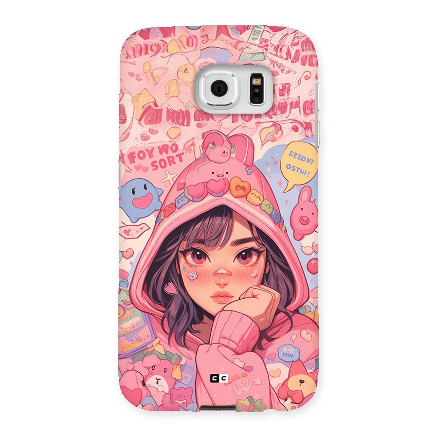 Cute Anime Girl Back Case for Galaxy S6