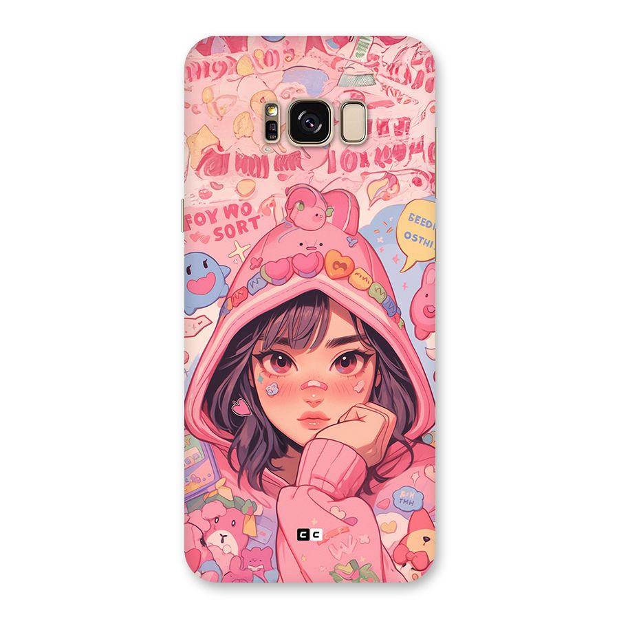 Cute Anime Girl Back Case for Galaxy S8 Plus