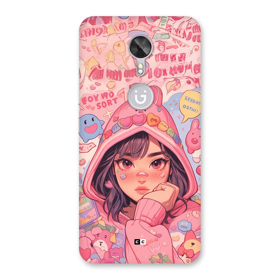 Cute Anime Girl Back Case for Gionee A1