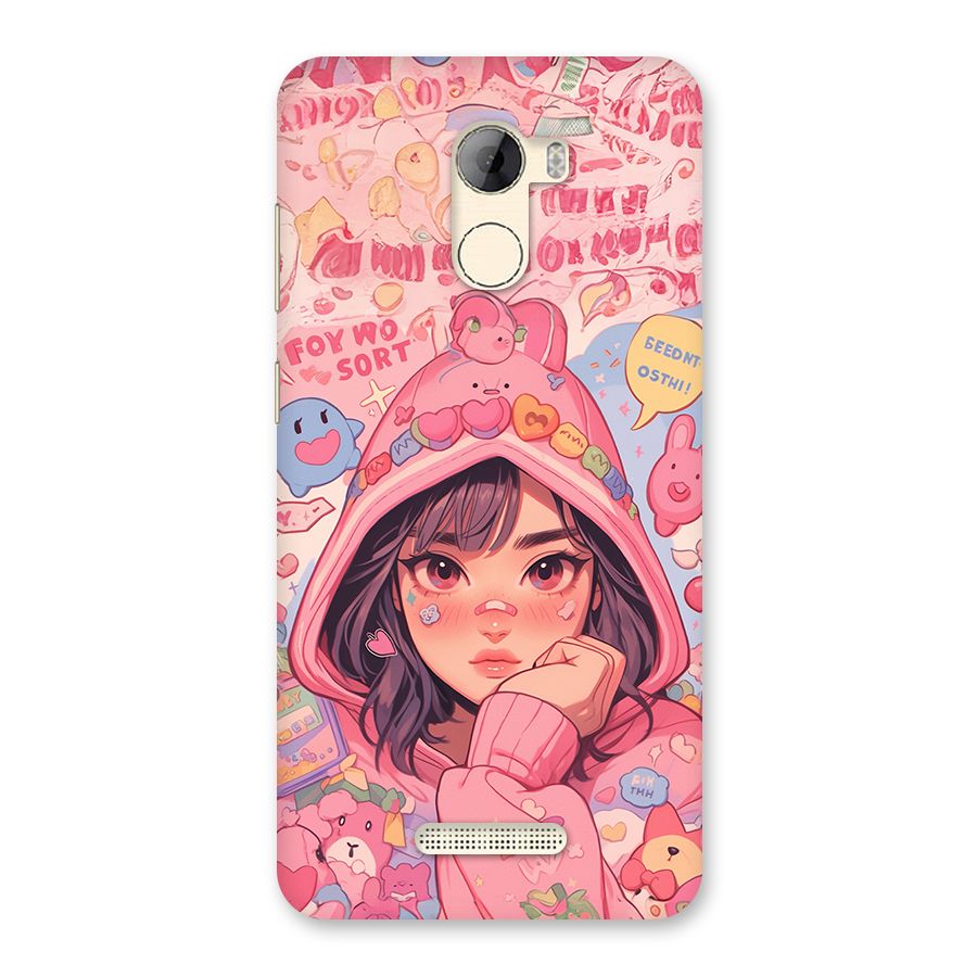 Cute Anime Girl Back Case for Gionee A1 LIte