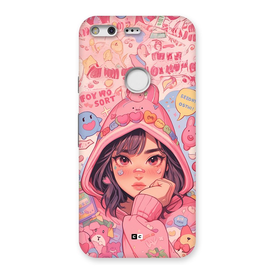 Cute Anime Girl Back Case for Google Pixel