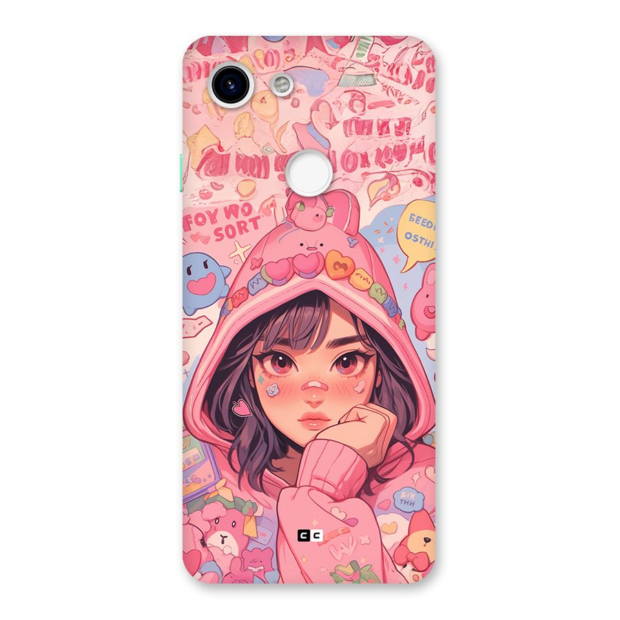 Cute Anime Girl Back Case for Google Pixel 3