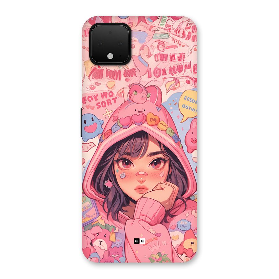 Cute Anime Girl Back Case for Google Pixel 4 XL
