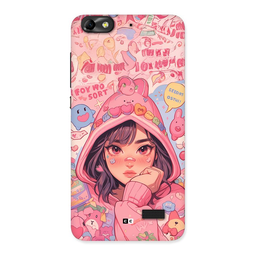Cute Anime Girl Back Case for Honor 4C