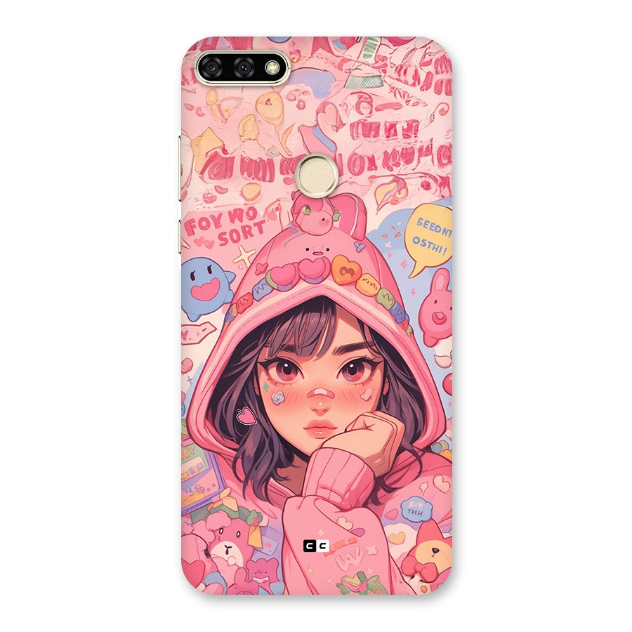 Cute Anime Girl Back Case for Honor 7A