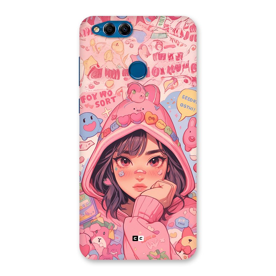 Cute Anime Girl Back Case for Honor 7X