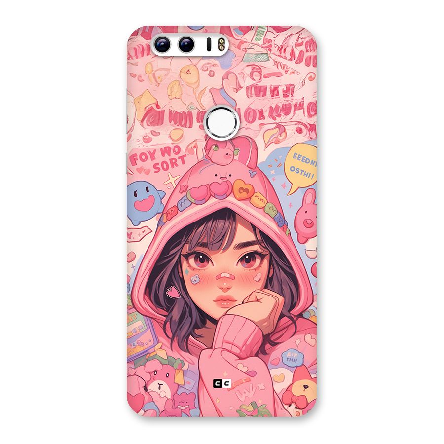 Cute Anime Girl Back Case for Honor 8