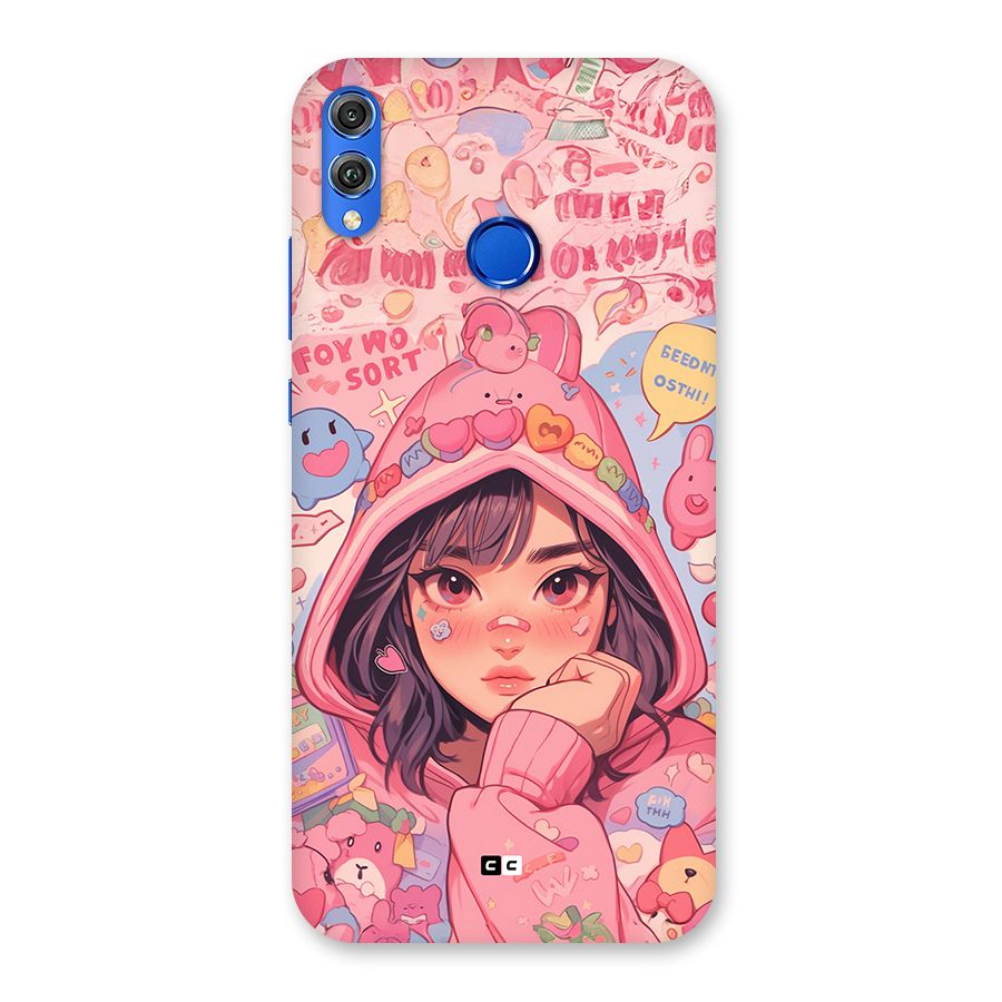 Cute Anime Girl Back Case for Honor 8X