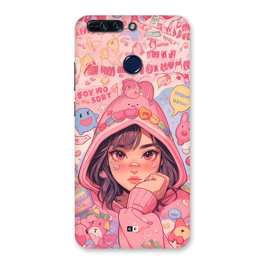 Cute Anime Girl Back Case for Honor 8 Pro