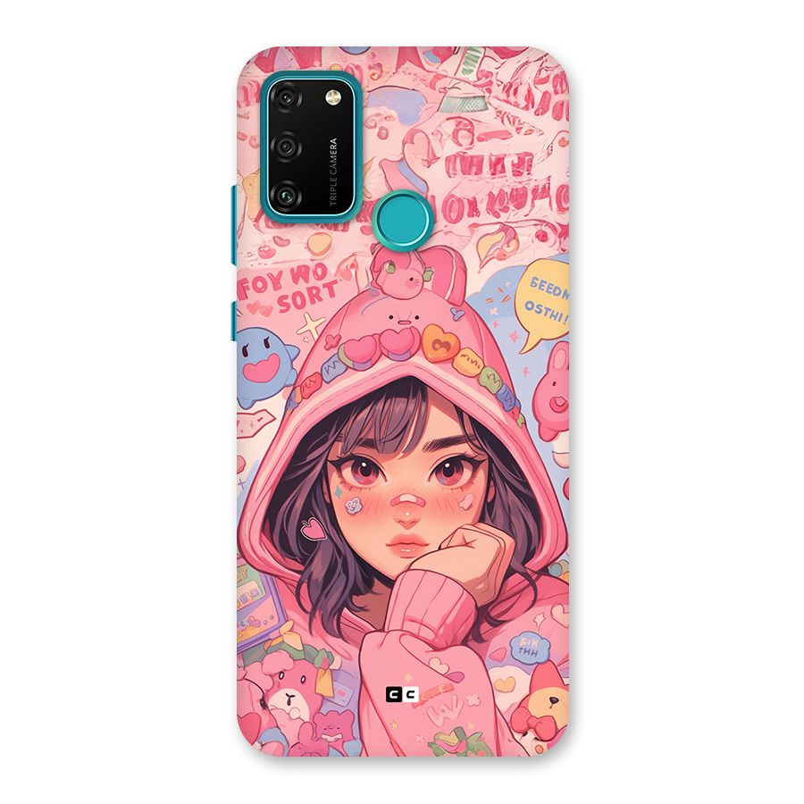 Cute Anime Girl Back Case for Honor 9A