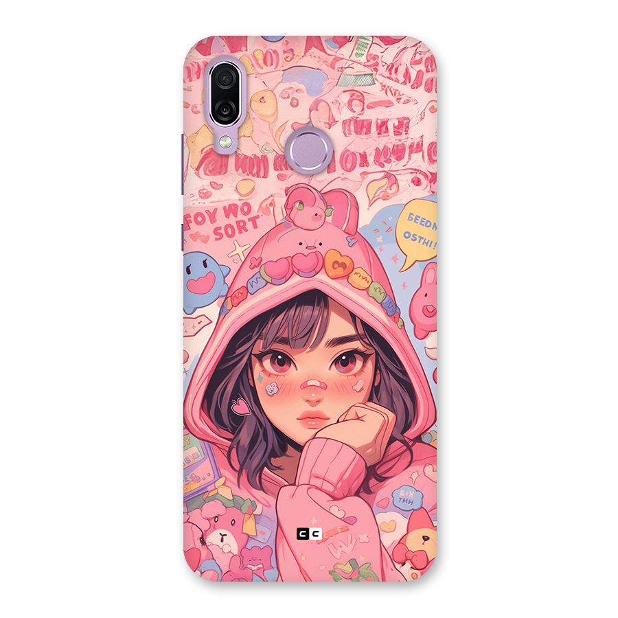 Cute Anime Girl Back Case for Honor Play