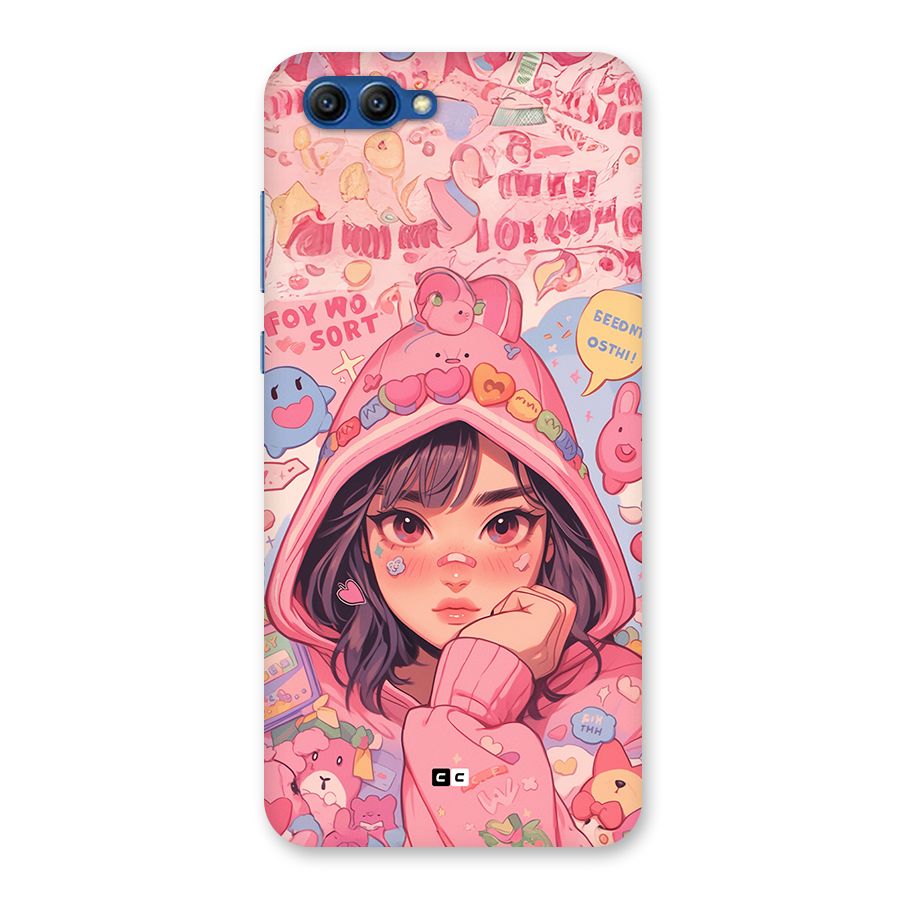 Cute Anime Girl Back Case for Honor View 10