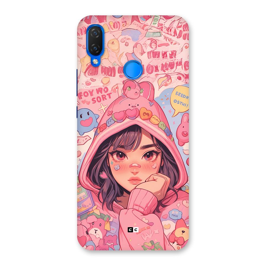 Cute Anime Girl Back Case for Huawei P Smart Plus