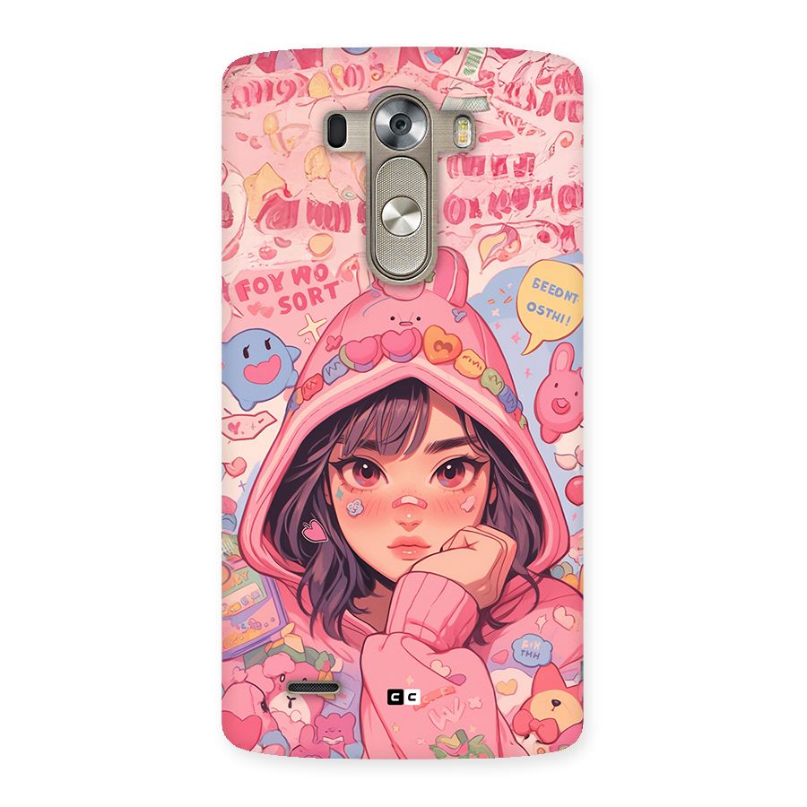 Cute Anime Girl Back Case for LG G3