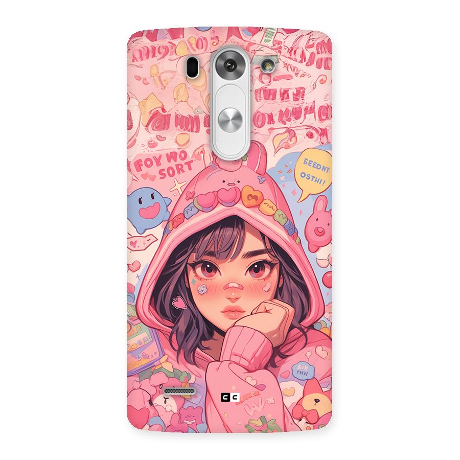 Cute Anime Girl Back Case for LG G3 Beat