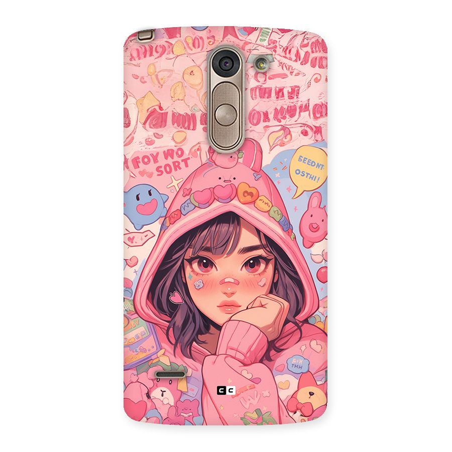 Cute Anime Girl Back Case for LG G3 Stylus