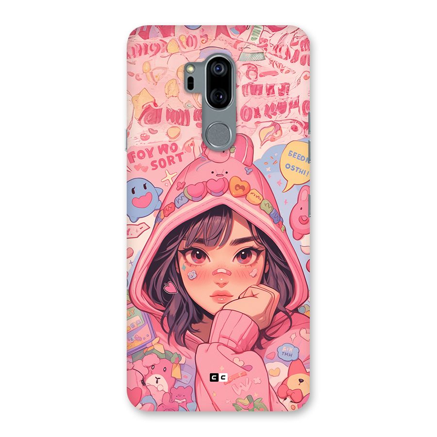 Cute Anime Girl Back Case for LG G7