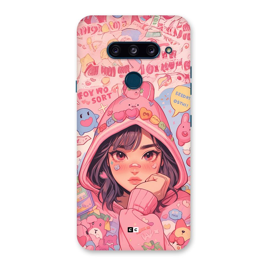 Cute Anime Girl Back Case for LG  V40 ThinQ