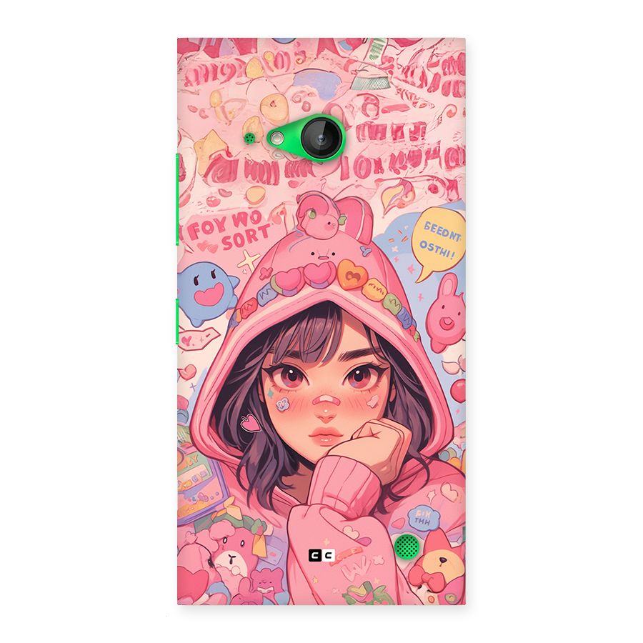 Cute Anime Girl Back Case for Lumia 730