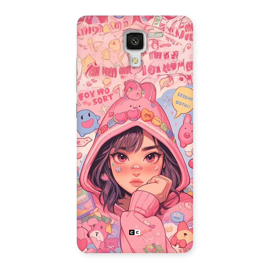 Cute Anime Girl Back Case for Mi4