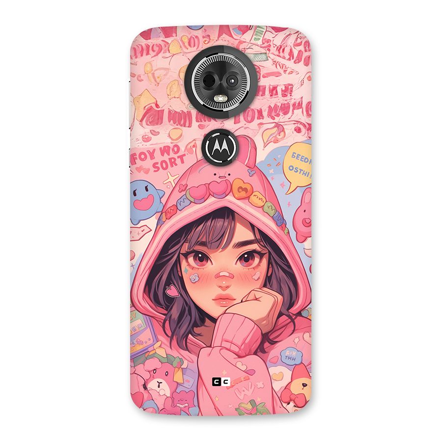 Cute Anime Girl Back Case for Moto E5 Plus