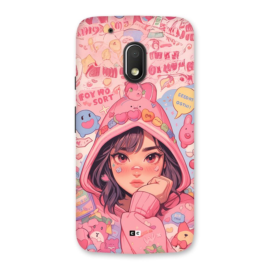 Cute Anime Girl Back Case for Moto G4 Play
