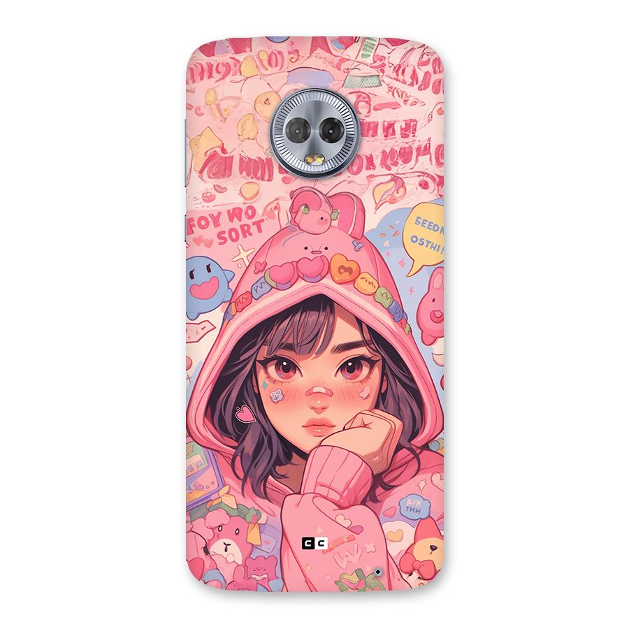 Cute Anime Girl Back Case for Moto G6 Plus