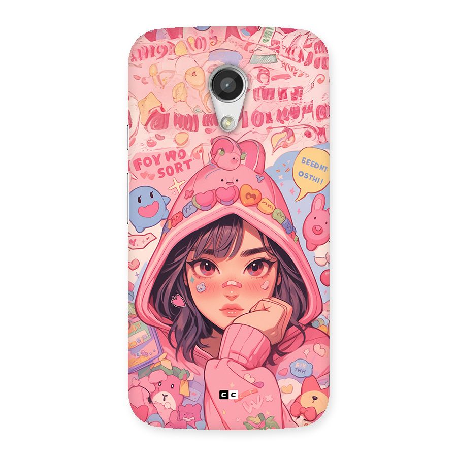Cute Anime Girl Back Case for Moto G 2nd Gen