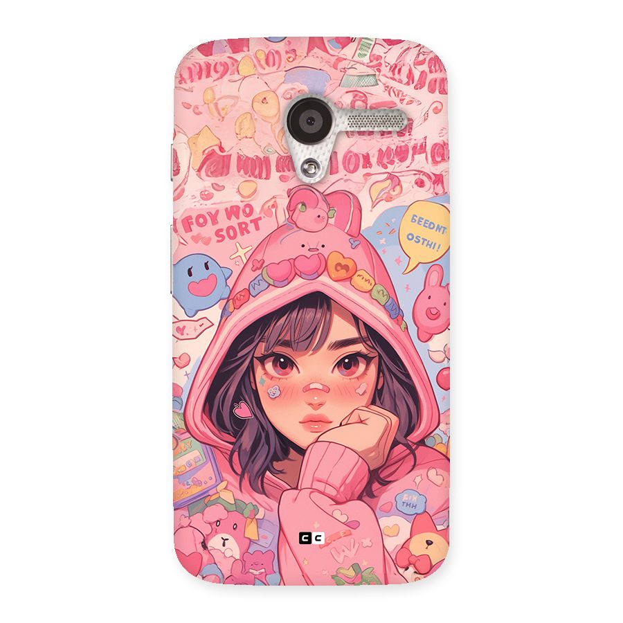 Cute Anime Girl Back Case for Moto X
