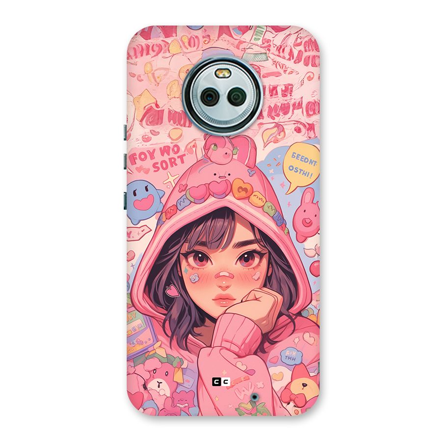 Cute Anime Girl Back Case for Moto X4