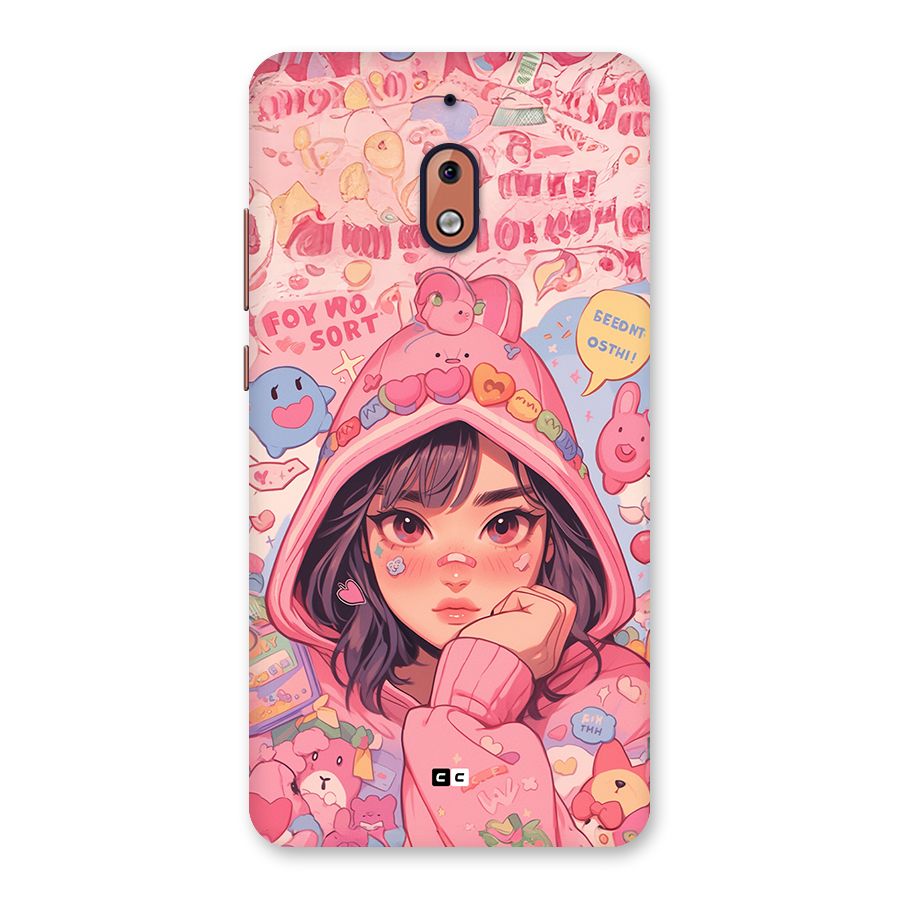 Cute Anime Girl Back Case for Nokia 2.1