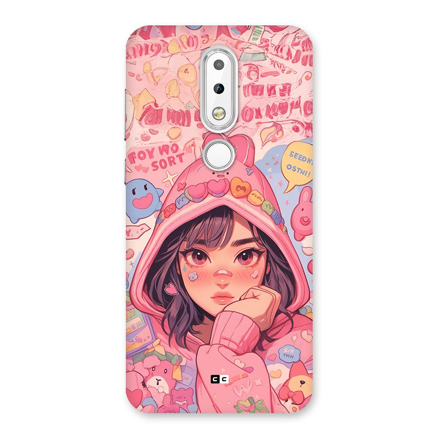 Cute Anime Girl Back Case for Nokia 6.1 Plus