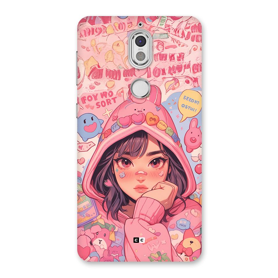 Cute Anime Girl Back Case for Nokia 7