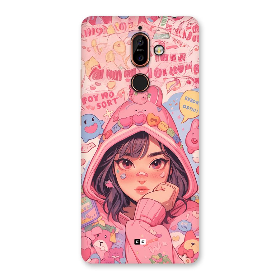 Cute Anime Girl Back Case for Nokia 7 Plus