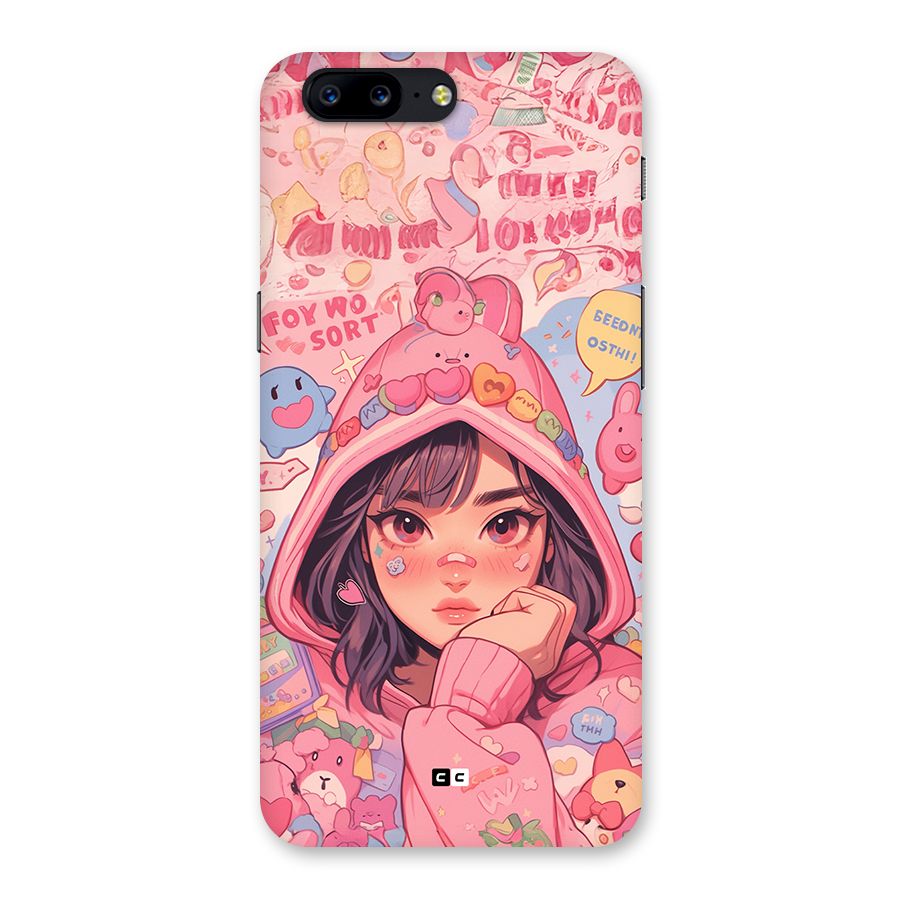 Cute Anime Girl Back Case for OnePlus 5