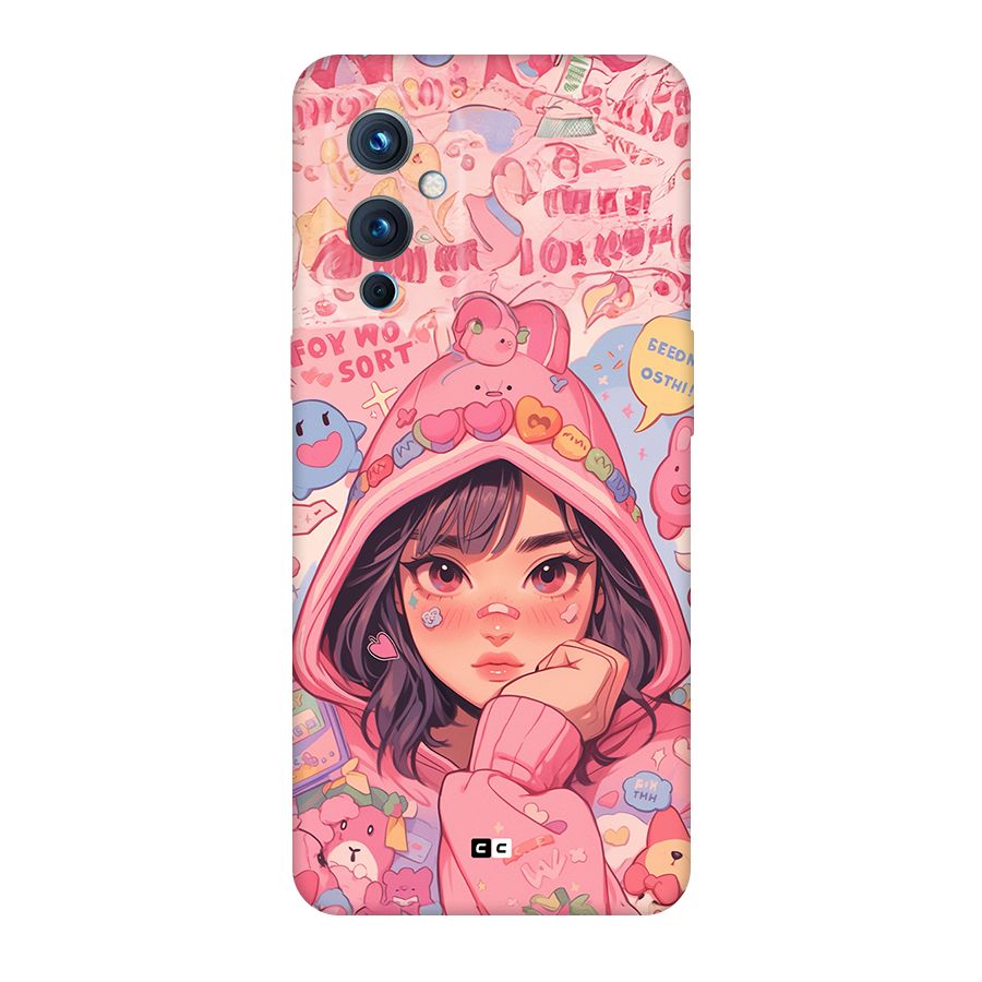 Cute Anime Girl Back Case for OnePlus 9