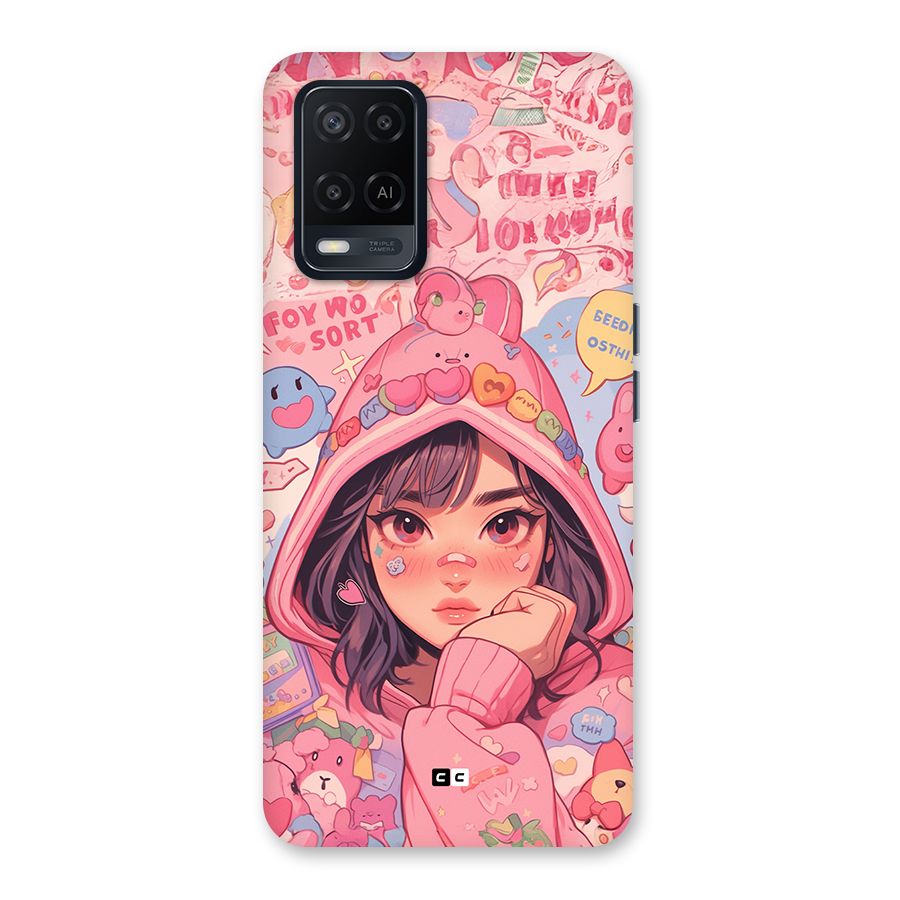 Cute Anime Girl Back Case for Oppo A54
