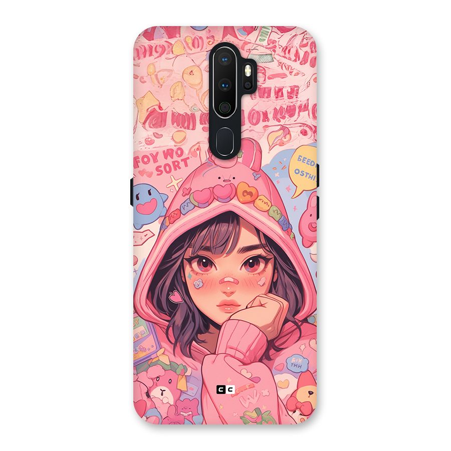 Cute Anime Girl Back Case for Oppo A5 (2020)