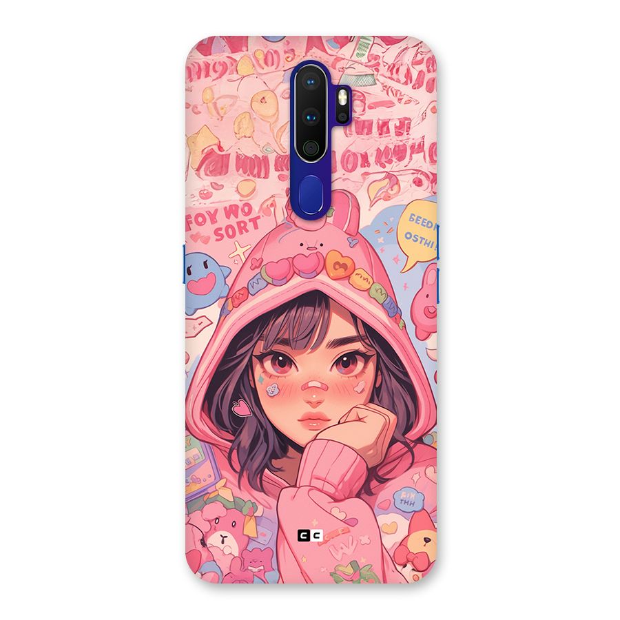 Cute Anime Girl Back Case for Oppo A9 (2020)